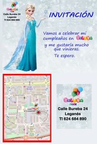 invitacion cumplea&ntilde;os FROZEN WHATSAPP